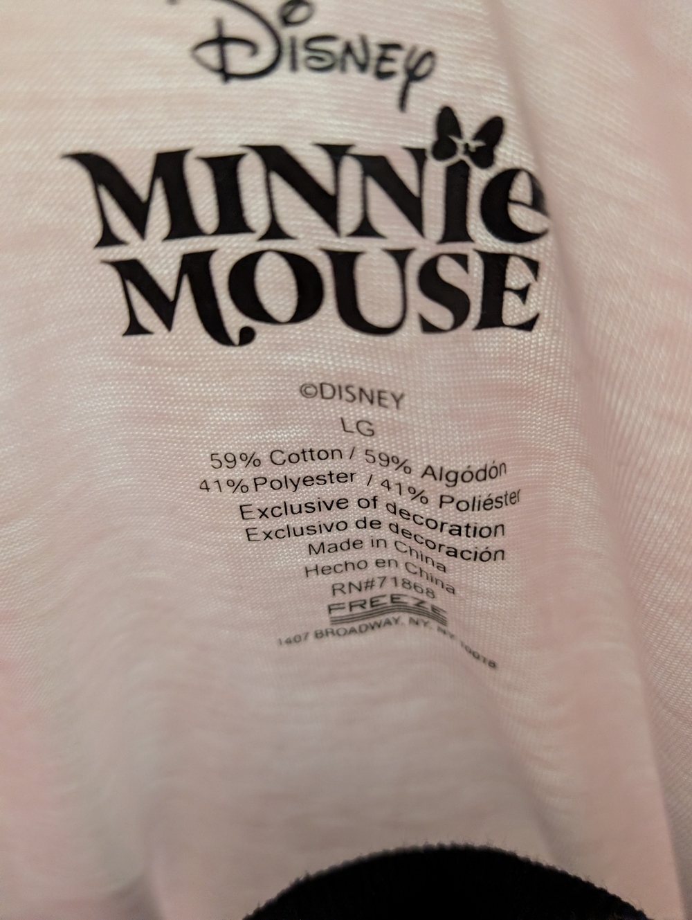 Disney Pink Embroidered Minnie Mouse Tee - Picture 6 of 6